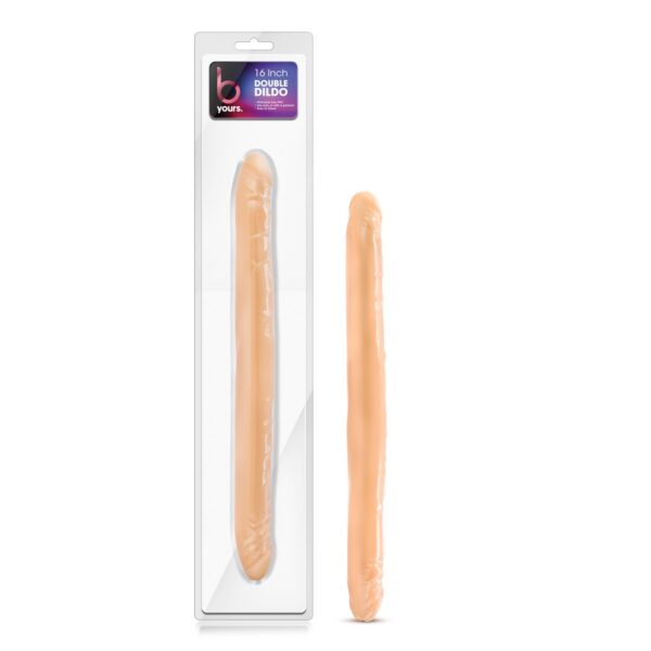 B Yours Tupladildo 16", Beige