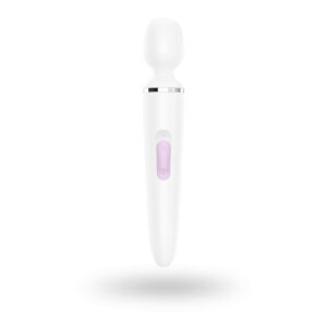 Satisfyer - Wand-er Woman, Valkoinen/kromi