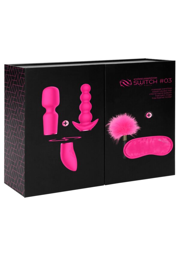 Pleasure Kit #3 - Vibraattori ja tarvikesetti, Pinkki
