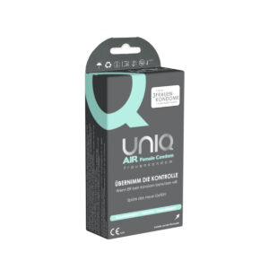 UNIQ AirFemale lateksiton vulvakondomi, 3 kpl