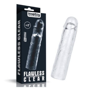 Flawless Clear Penis Sleeve Add 2''