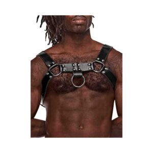 Ram - Imitation Leather Harness, One Size Musta