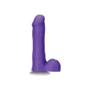 Slim Dong With Balls & Vac-U-Lock Cup,Violetti