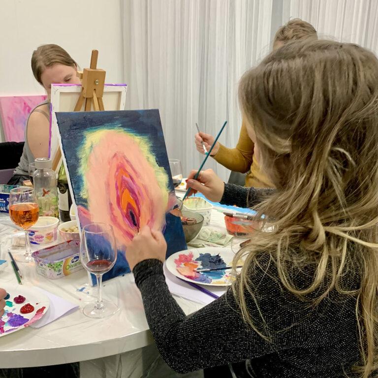 paint & wine heidi laukka